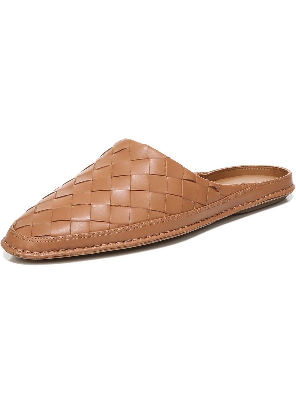 NIB Vince Freeman Woven Leather Slip-On Mule - Tan Women’s 7.5